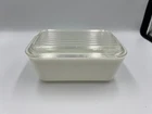 Pyrex Early American 0502 1 1/2 Pt Brown Gold Teapot Refrigerator Dish With Lid