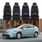 For Toyota Prius Hatchback 4DR Car 5 Seat Covers Front & Rear Deluxe Protector
