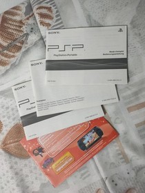 PSP Street E1004 CB Black Boxed Console With 6 Games, Memory, Camera, Case.