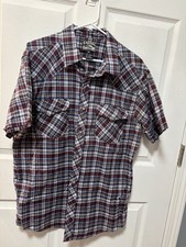 Men  s Short sleeve Pearl Snap Shirt Size XL Western Frontier New Without Tags