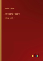 A Personal Record | In Large Print | Joseph Conrad | Englisch | Taschenbuch