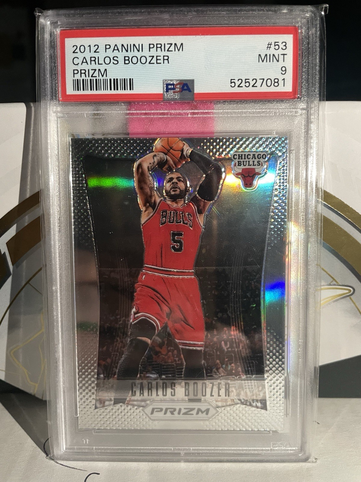 2012-13 Panini Prizm Carlos Boozer #53 Silver Prizm PSA 9 Mint