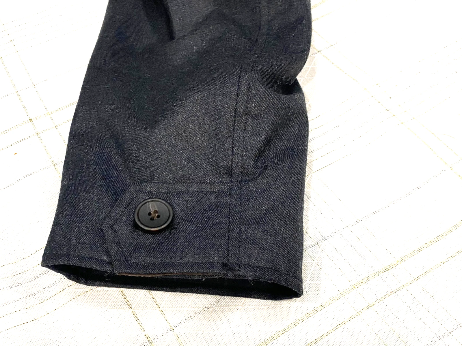 Johnston & Murphy  (Men's LRG.)  Wool  Blend Front Zip/Snap Coat - EUC !! image 17