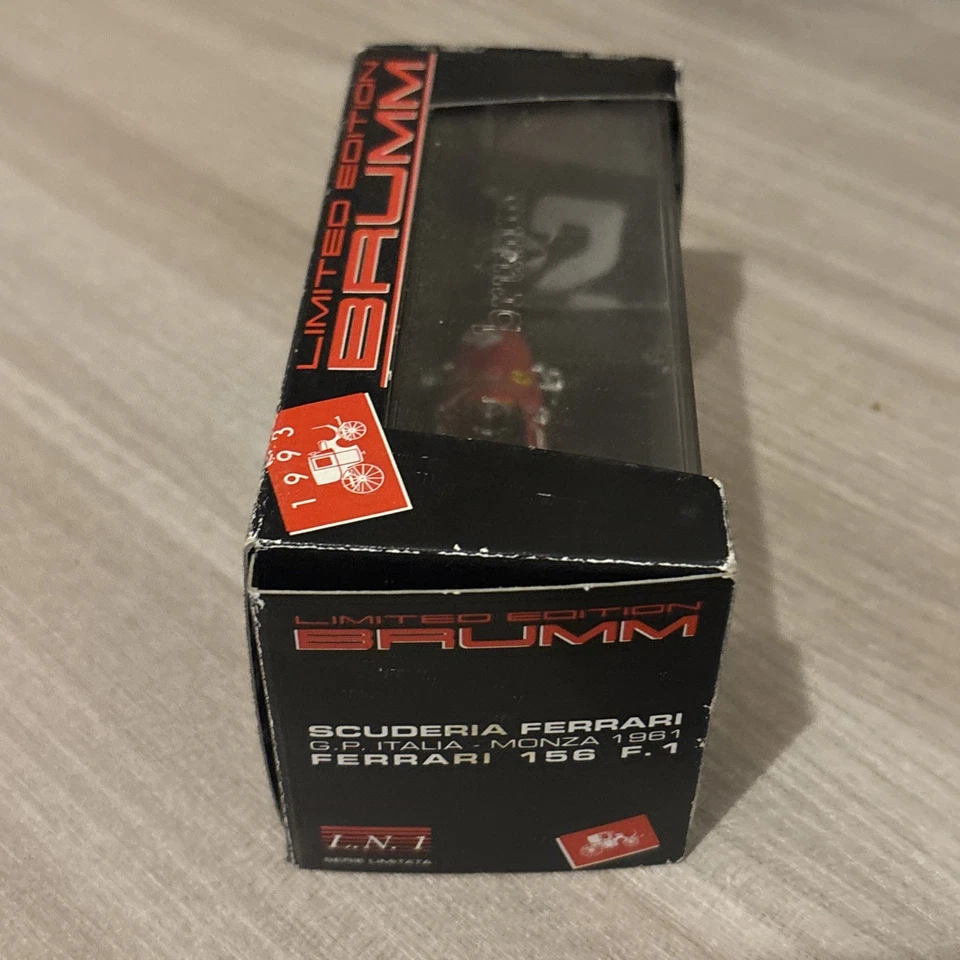 BRUMM  L.N. 1 SERIE LIMITATA 1/43 FERRARI 156 F1 GP ITALIA MONZA 1961 R.GINTHER - Immagine 4 di 4