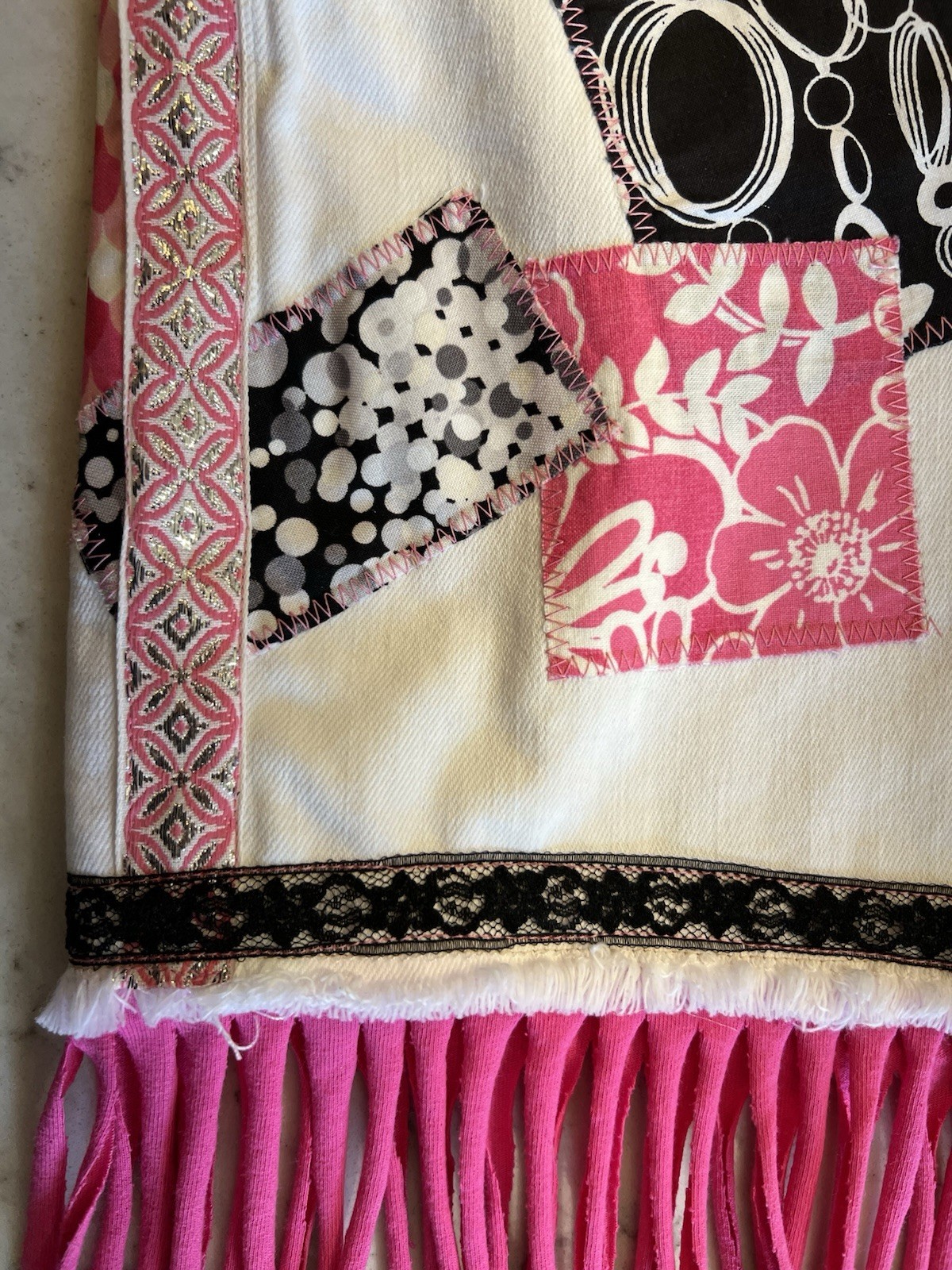 Not Silly Enough Patchwork Upcycled Shorts - image 12