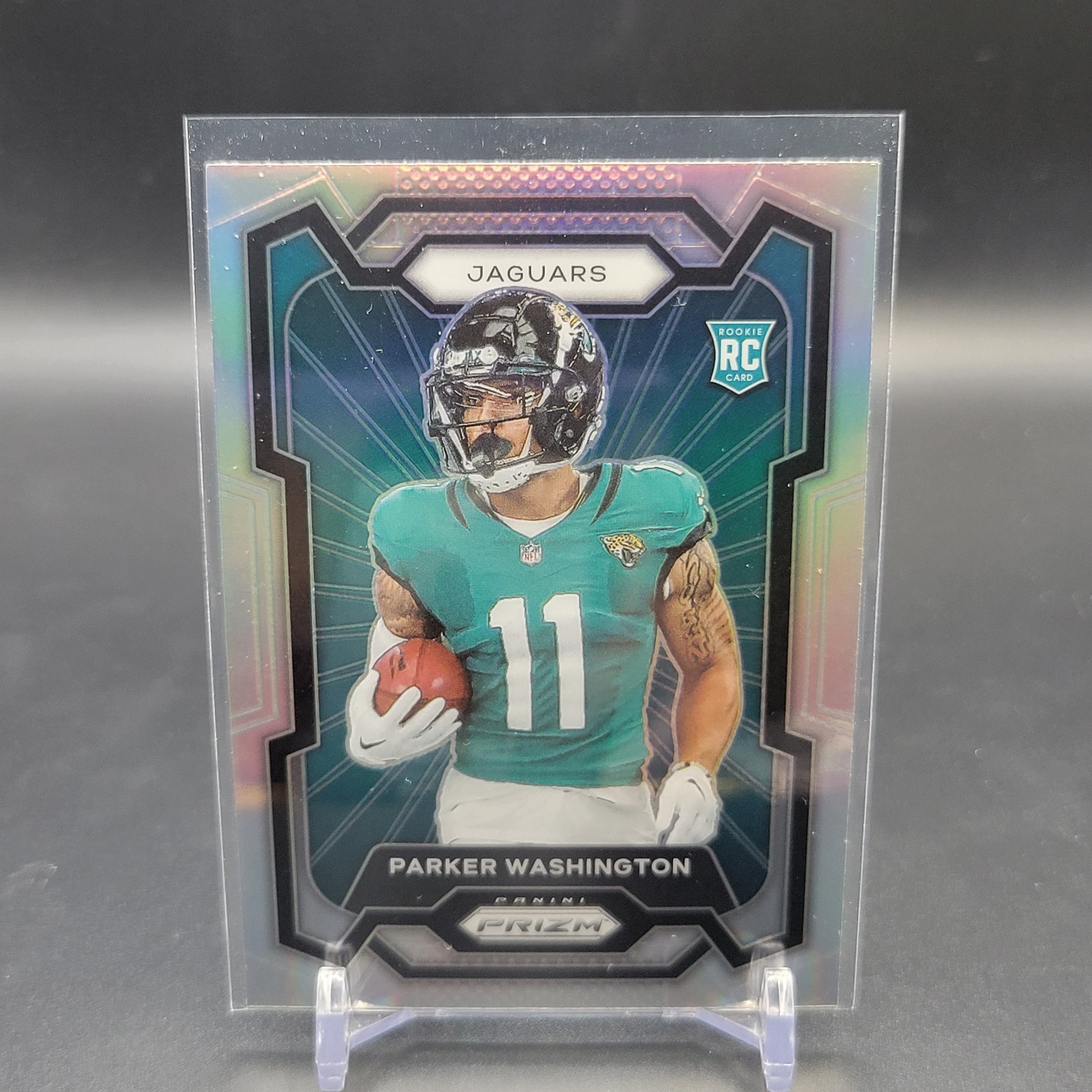 2023 Panini Prizm Parker Washington #331 Rookie Variation Silver Holo Jaguars RC