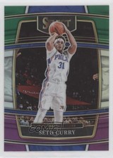 2021-22 Panini Select Concourse Green White Purple Prizm Seth Curry #84 12br