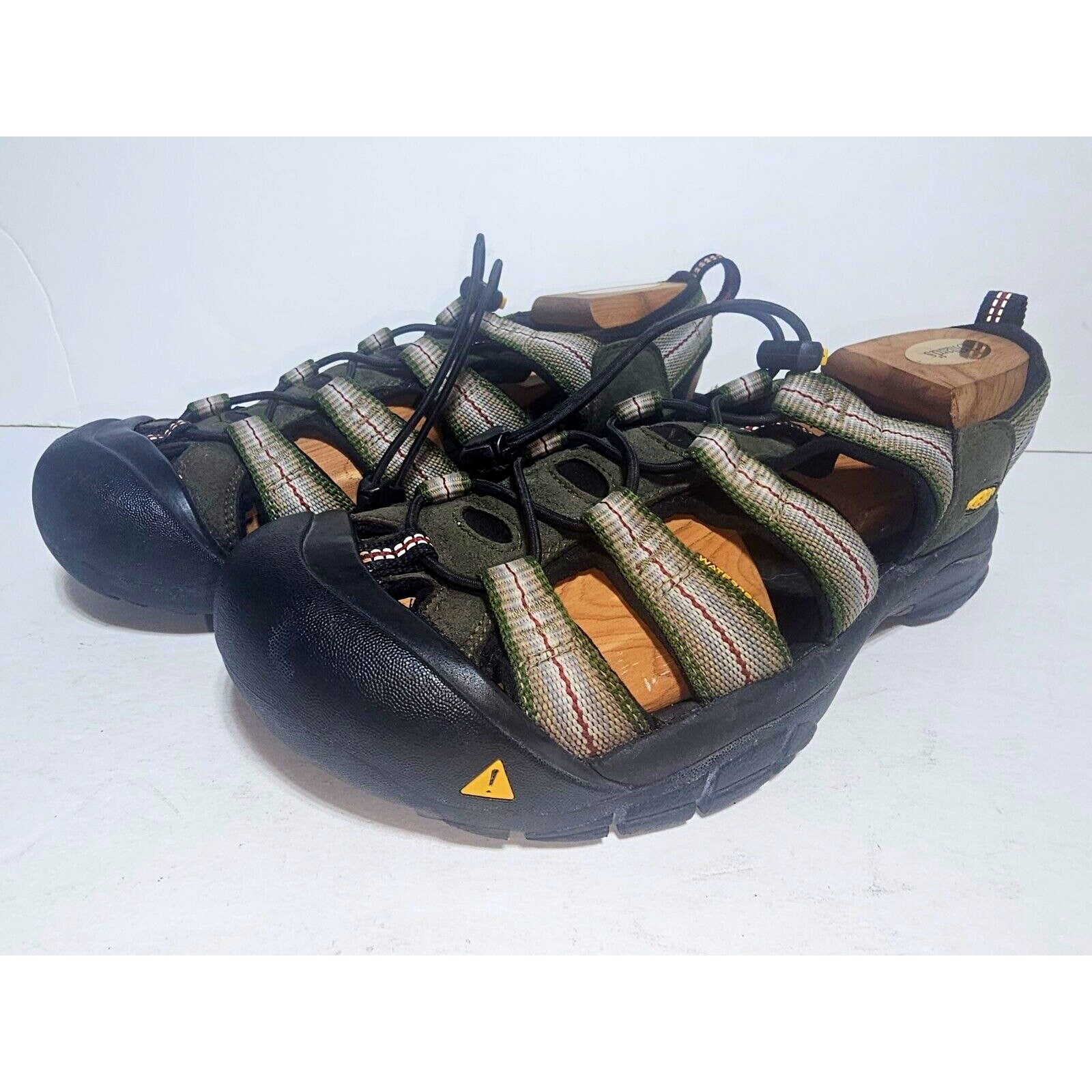 KEEN Newport Sandali Uomo 9M Nero Pelle Scarpe da Escursionismo Impermeabili