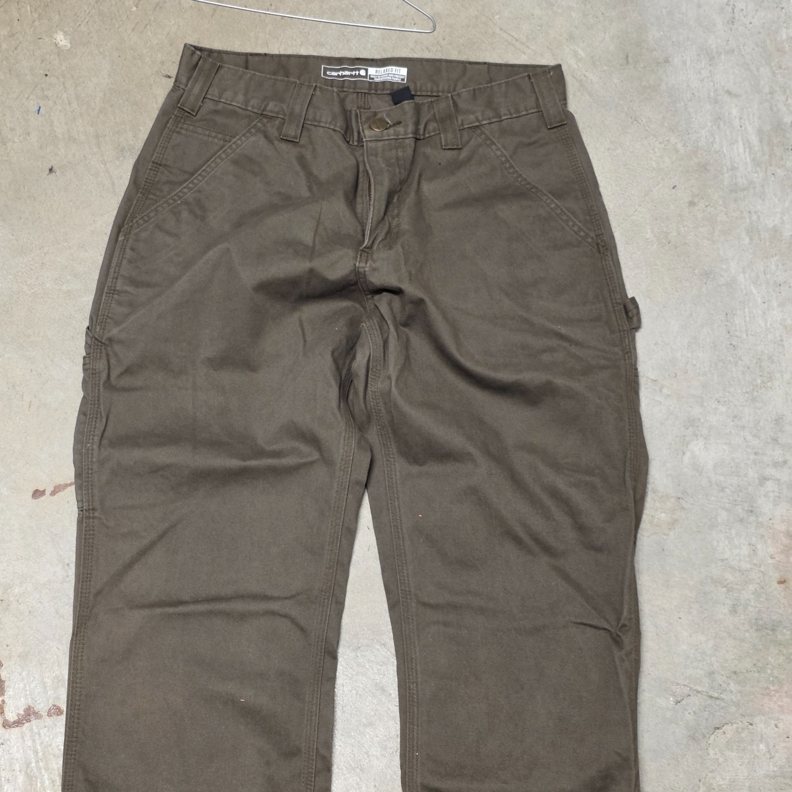 Carhartt Pants Mens  Brown Relaxed Fit Twill Utility Work Carpenter 32x32 thumbnail 3