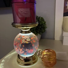 Bath & Body Works Candle Holder pedestal 3 Wick Candle Lights Up Lot Bonus