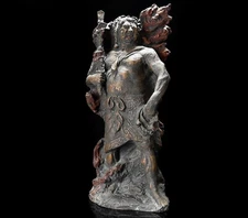 Fudo Myoo One of the Five Wisdom Kings in Buddhism Bronze Sculpture
