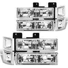 Headlight Assembly Compatible with 1994 1995 1996 1997 1998 Chevy C/K 1500 2500