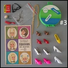 🤩#3 LOT Barbie Friends Shoes Glasses Jewelry Accessories Japan Vtg 1960s+🎁