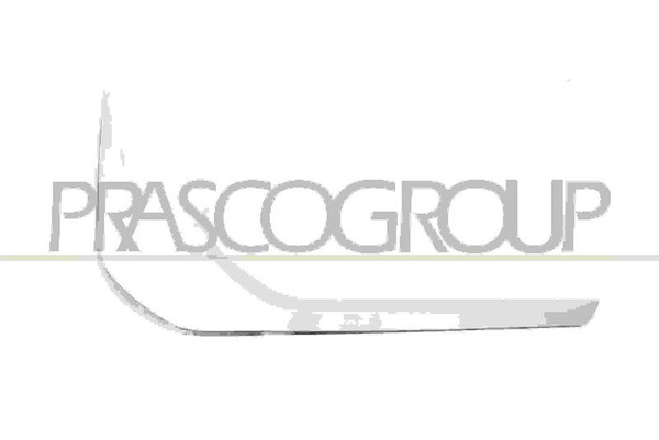 Prasco MB7241234 Zierleiste Links StoßStange Vorne Unten Verchromt Mitsubishi --image