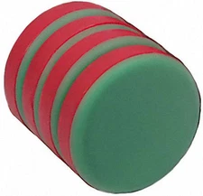 4 Neodymium Magnets 3/4 x 1/8" Disc PLASTIC COATED N48