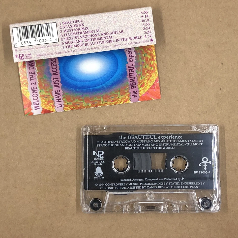 PRINCE Cassette Tape 90s Rock Pop THE BEAUTIFUL EXPERIENCE EP EXPANDED MIXES Foto 2 de 4