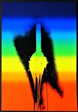 Otto Piene  " Rainbow my Love " Serigraphie - Siebdruck 1977