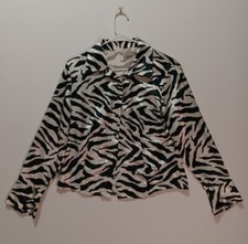 Mirrors Women Zebra Long Sleeve Tops Made In USA
