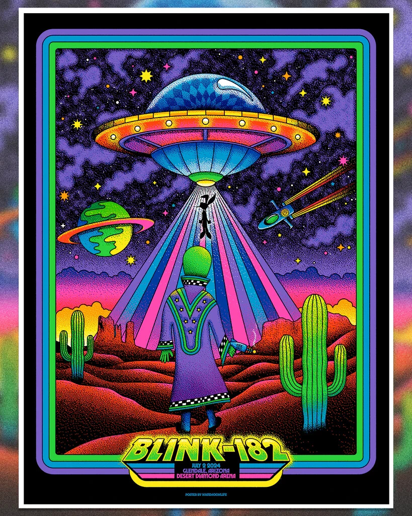 Blink 182 Poster 7/2/2024 Glendale AZ Signed Artist Edition | eBay