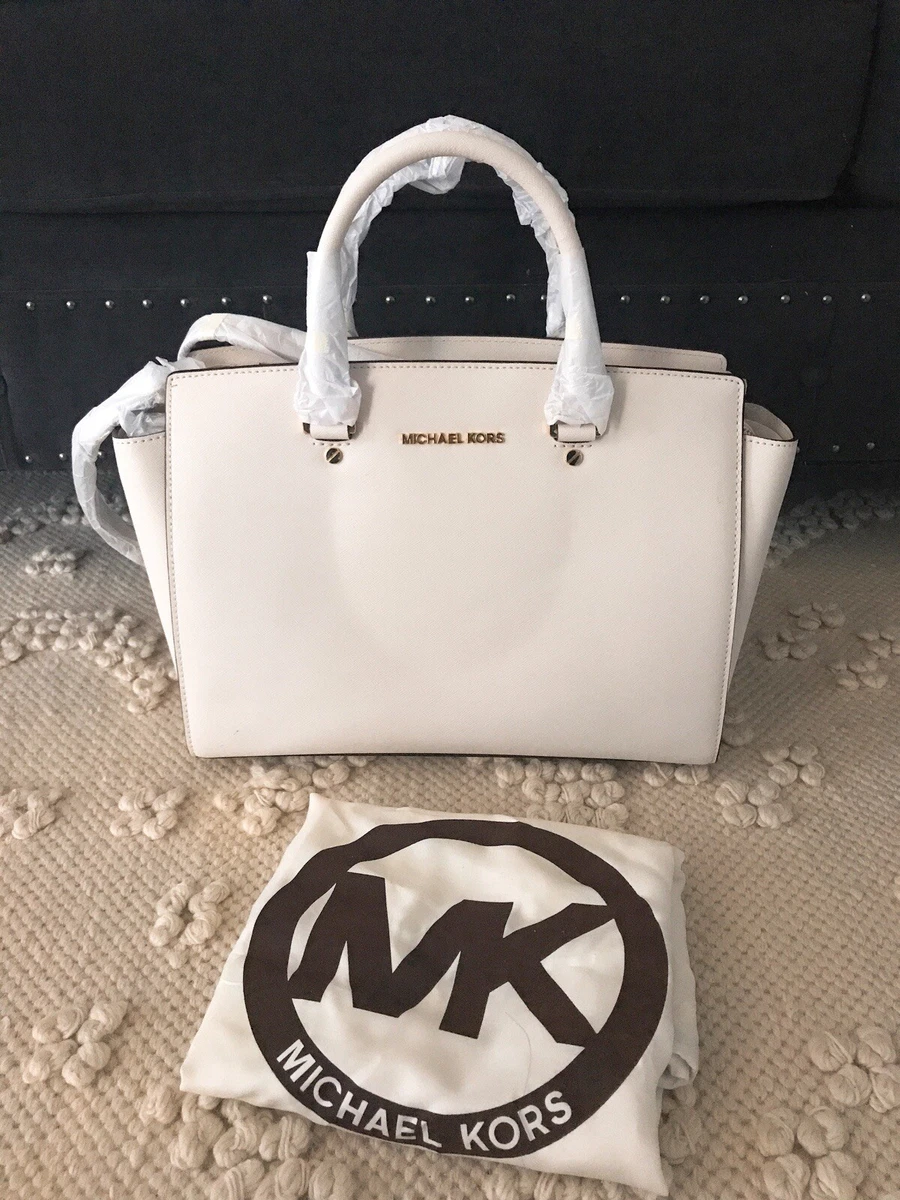 Michael kors selma white hot sale