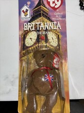 Britannia Bear-1997 McDonald's Ty Beanie Baby With Rare Errors 1993 OakBrook