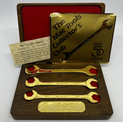 MAC Tools 24K Gold Plated Wrench Set - 1938-1988 50 Years Of