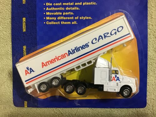 1997 Maisto Road & Track AMERICAN AIRLINES CARGO Tractor Trailer HO Scale  1/87 B