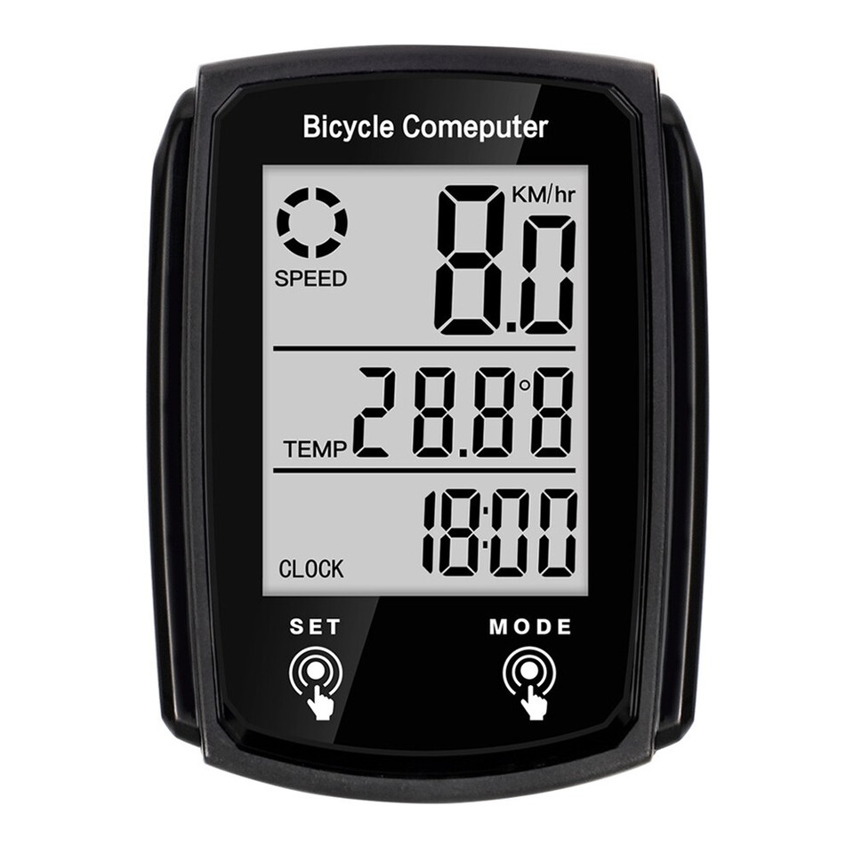 Bike Counter Backlight Bicycle Speedometer LCD Touch Screen Bicycle