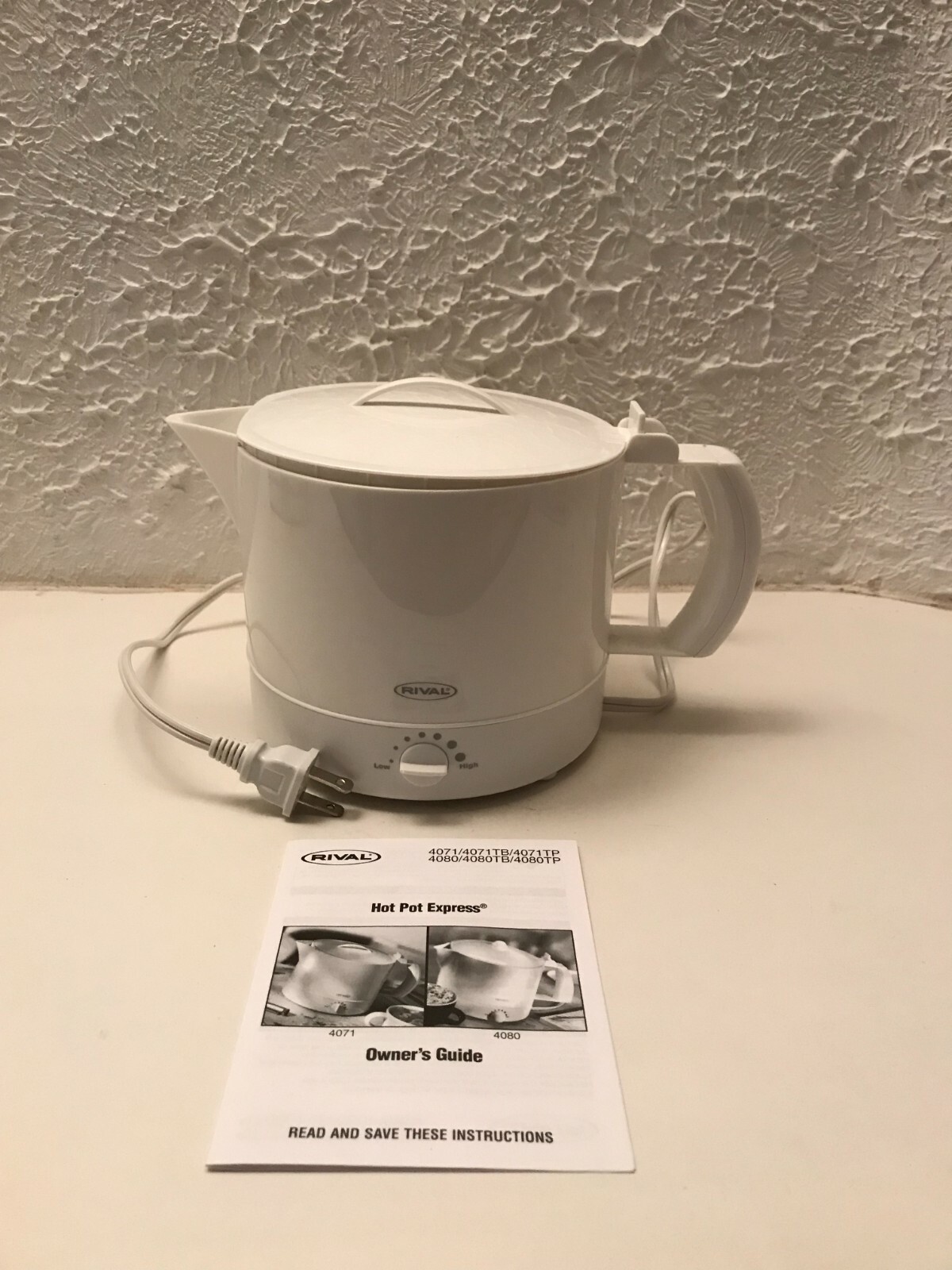 HOT POT EXPRESS with manual by Rival GREAT FOR COLLEGE RES. HALL; RV