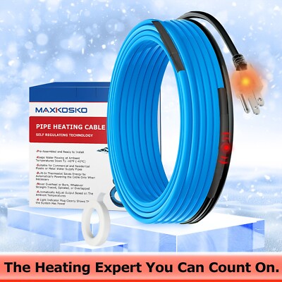 Self Regulating 5W 120V, Pipe Heat Cable for Pipe Freeze Protection