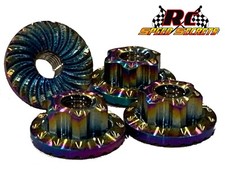 Rcss Low Profile Bead-lock-look Wheel Nuts- 4pcs Low Profile Depth- 7 Colors Rcss Low Profile Bead-lock-look Wheel Nuts- 4pcs Low Profile Depth- 7 Colors