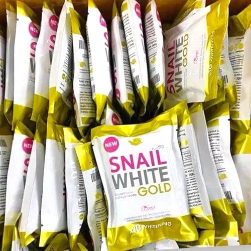 Snail Body White Gold Soap Premium For All Skin Type X 10 Whitening 70g - Picture 3 of 5