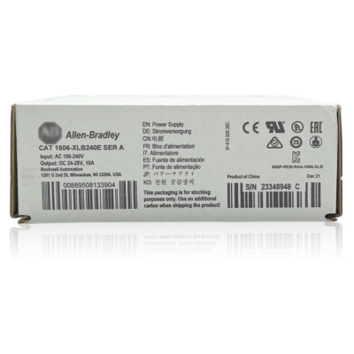 New Allen Bradley 1606-XLB240E Power Supply 100-240Vac input AB