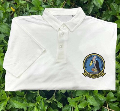 Vpu 1 embroidered patch polo shirt