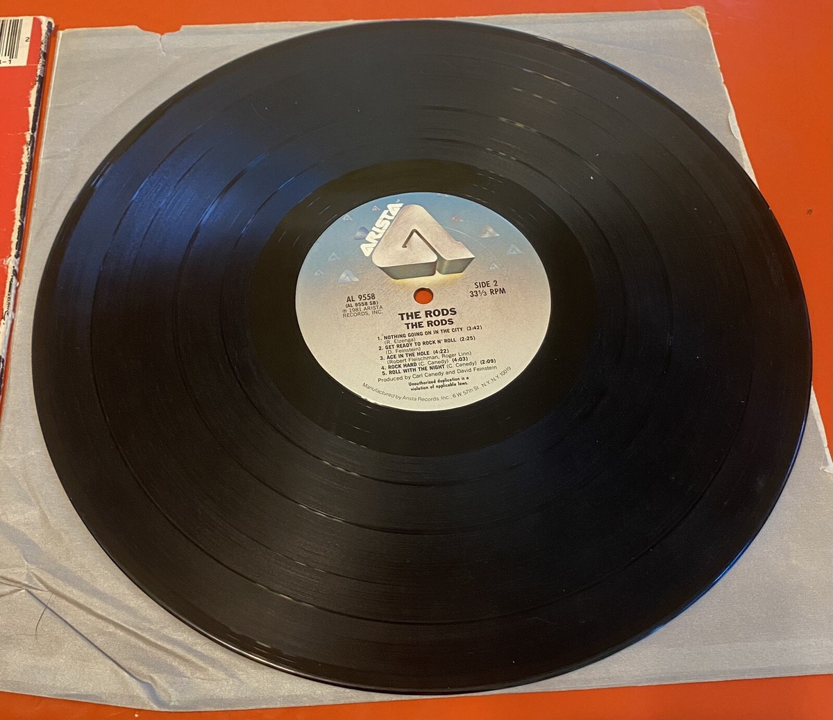 RARE Vintage Vinyl, The Rods, Self-Titled, Heavy Metal/Rock LP