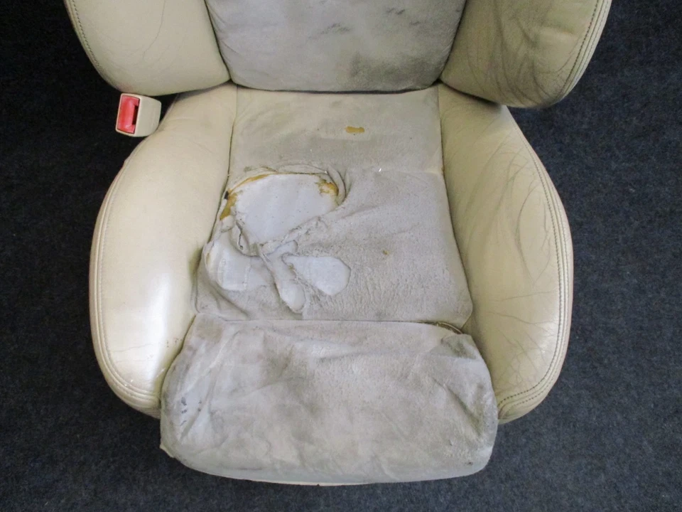 LEDER RECARO Fahrersitz VW Passat 3BG Sitz Ausstattung LEDER ALCANTARA beige  - Bild 4 von 4