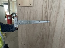 10 X Medium Tee Hinges 375mm 15” Galvanised (5 Pairs Of Hinges Per Pack)