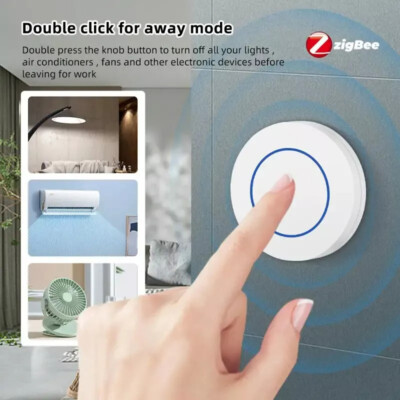 Tuya Zigbee Button Wireless Smart Scene Switch Automation On Off Key Switch DE