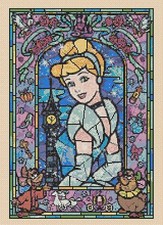 Cinderella Stained Glass Counted Cross Stitch Chart No. 10-61 