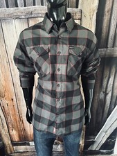 DIXXON Flannel LS Black Gray  Red Plaid Flannel Button Up XL  Snap On Tools  
