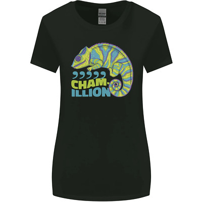 Comma Chameleon lustige Damen-T-Shirt Eidechse breiter geschnitten