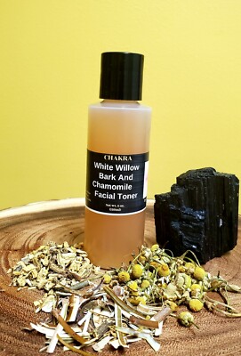 White Willow Bark and chamomile Facial Toner 4 oz Organic Tonic, Extract, Elixir