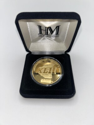 廃盤/激レア★/ゴールドラベル　ミスタークリスマス ティーカップ★ NFL Super Bowl XLII Limited Edition 24kt Gold Official Flip Coin