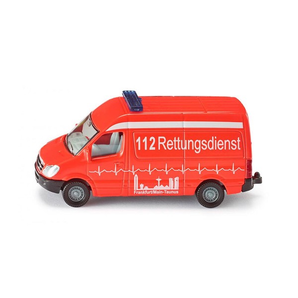 Siku 0805 Mercedes Benz Sprinter Krankenwagen 112 Rettungsdienst Frankfurt-image