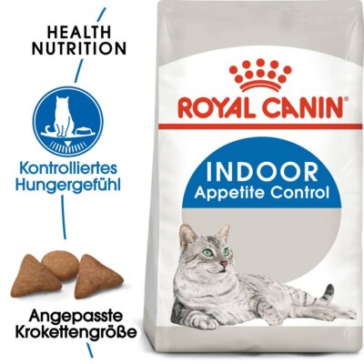ROYAL CANIN INDOOR Appetite Control Trockenfutter für übergewichtige Katzen 2 kg