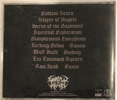 Cyanic - Litanies of Lust Unholy CD 2012 Ghastly Music – GM004