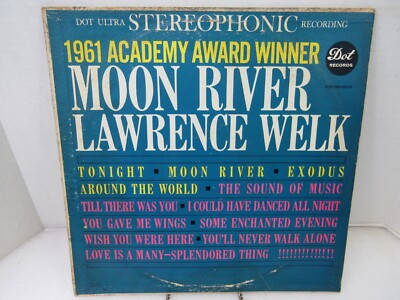 Lawrence Welk Moon River Dot DLP 25412 1961 Vinyl LP Record Album Stereo Jazz