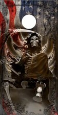 Ghost Reaper Hour Glass Cornhole Wrap Bag Toss Skin Decal Sticker