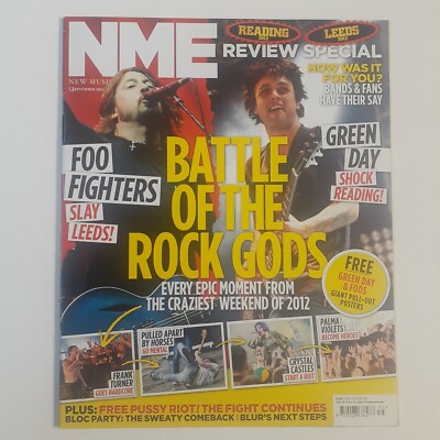 NME Foo Fighters Green Day Pussy Riot Kasabian Vaccines Crystal Castles The Cure