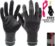 Micro-Foam Nylon Grey Shell, Nitrile Coated Palm Multipropouse Work Gloves